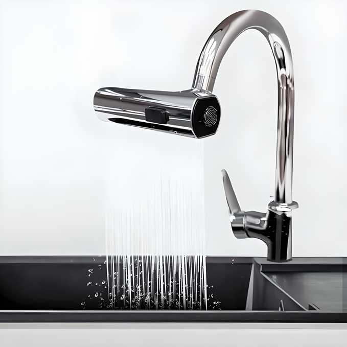 3 in 1 Waterfall Kitchen Faucet